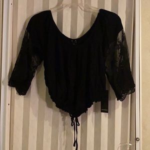 Forever 21 Black Crop Top